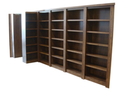 7 piece open double bookcase doors.