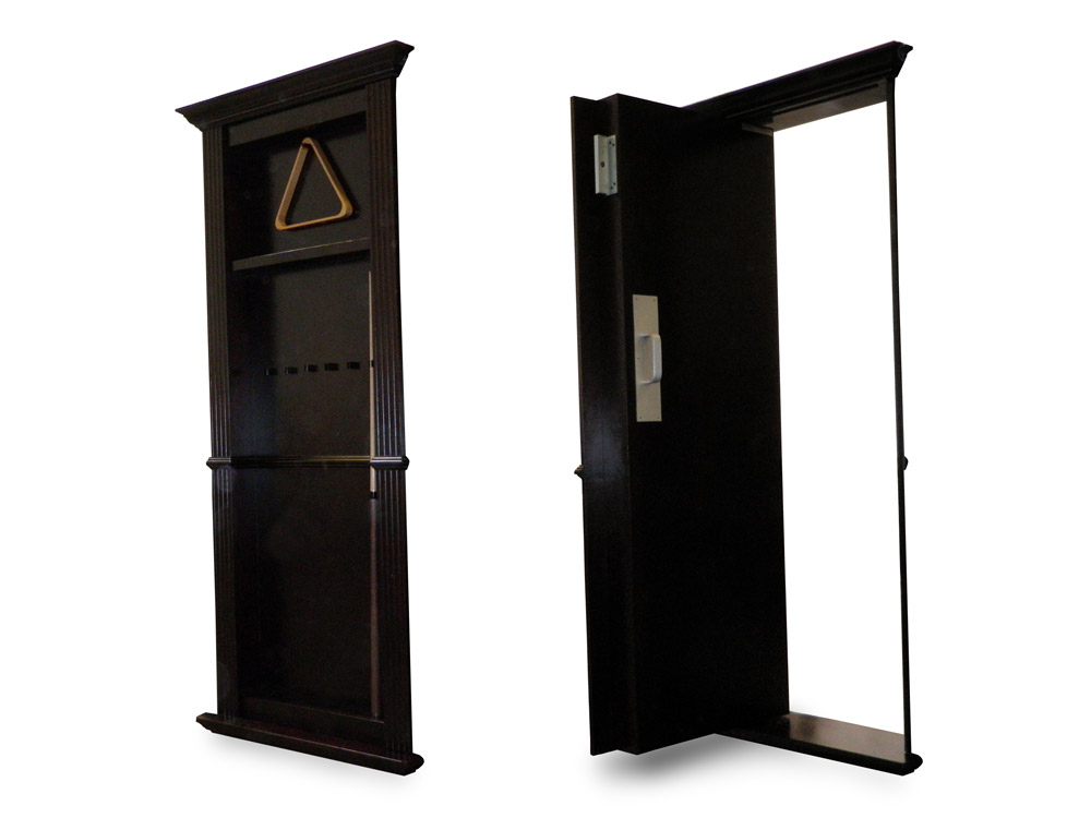billard cue rack single door.