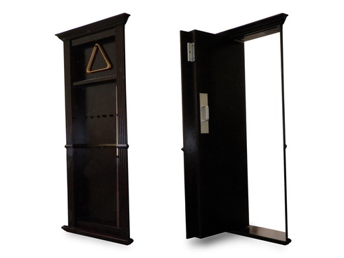 billard cue rack single door.