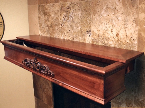 open secret door mantle.