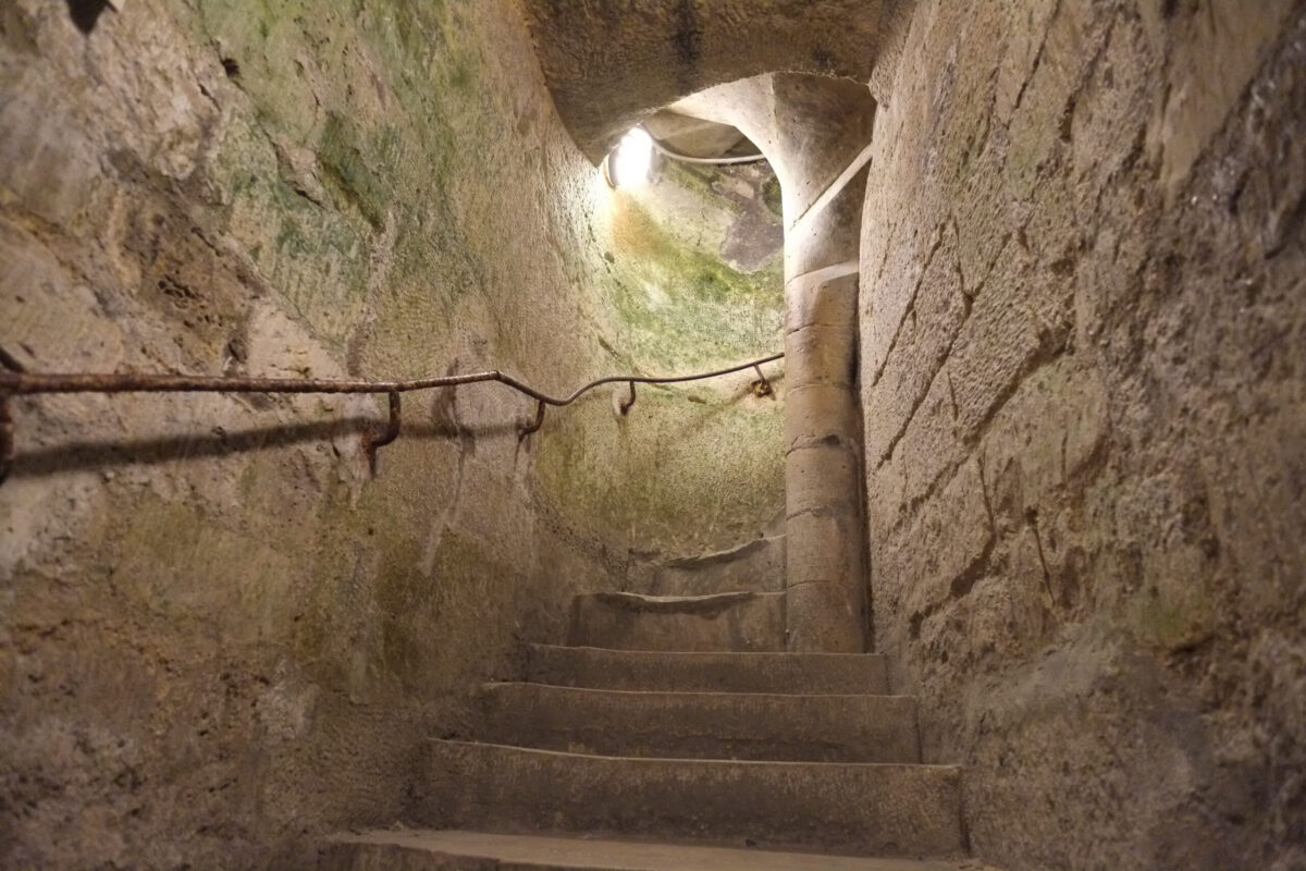 pathway up a staircase.