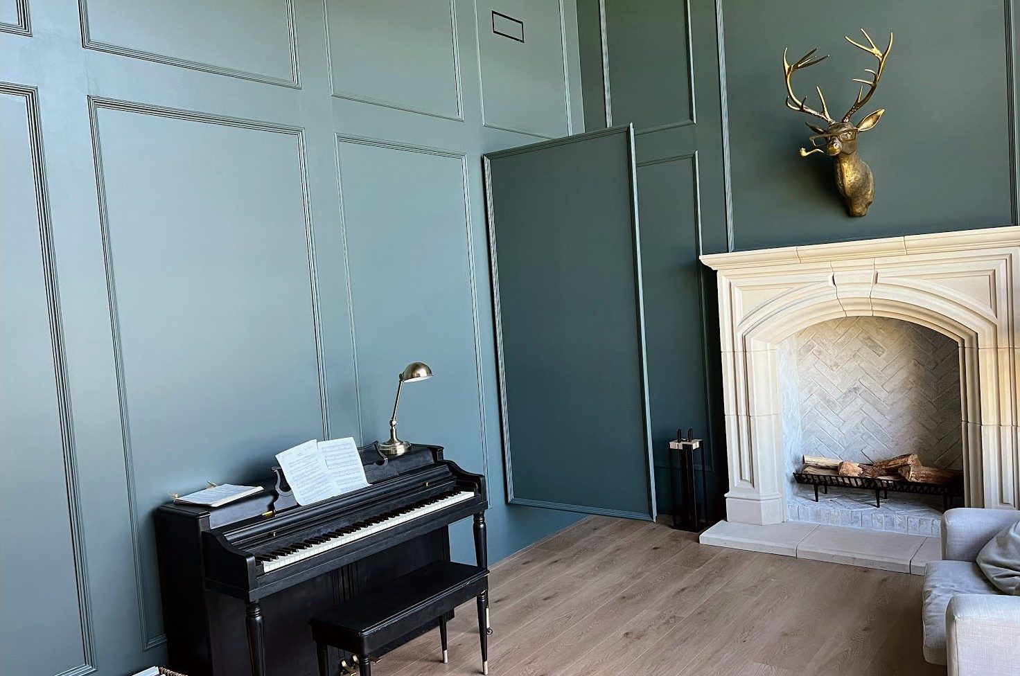 wainscot panel hidden door