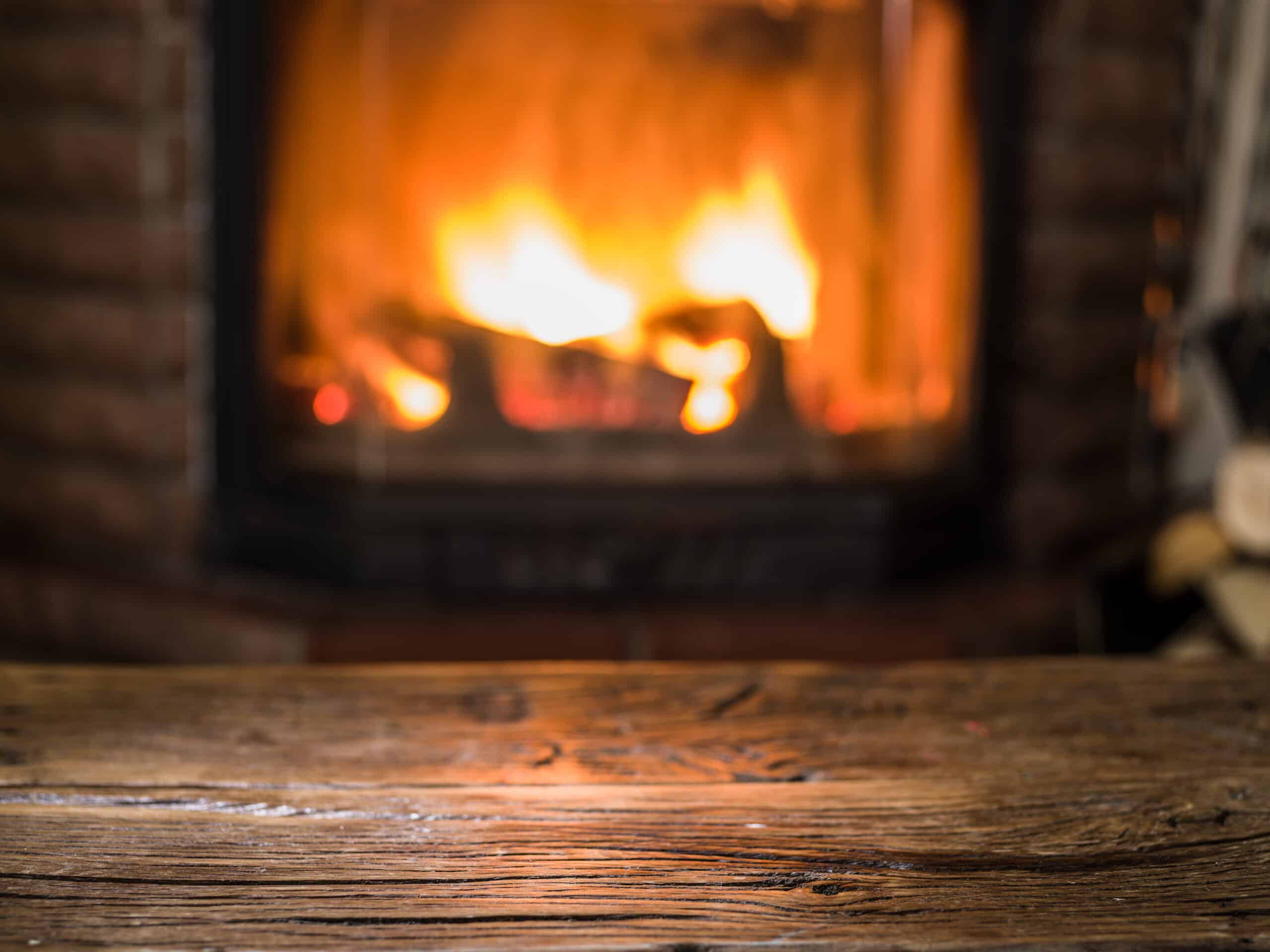 Fireplace hidden door