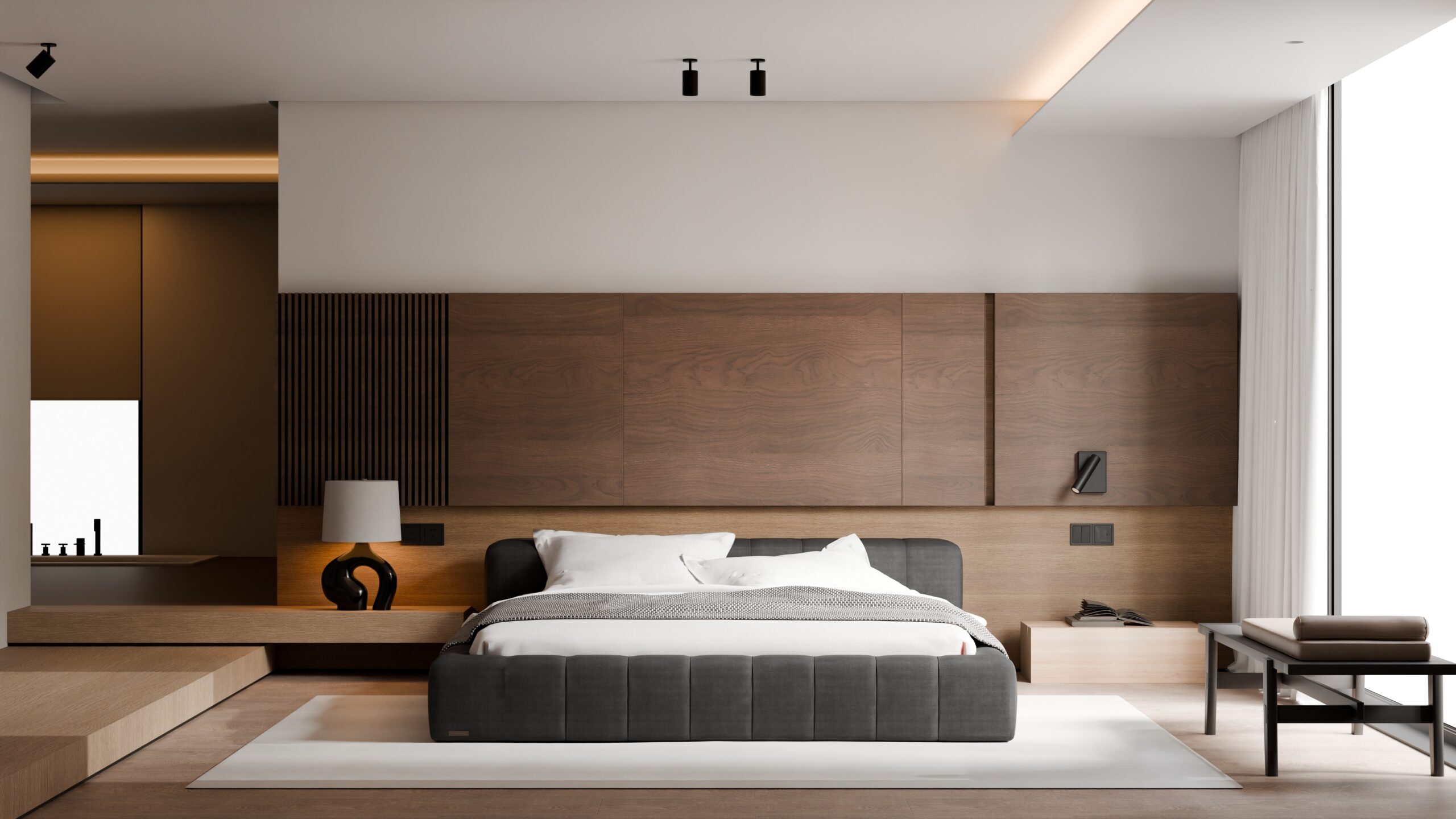 Modern bedroom interior